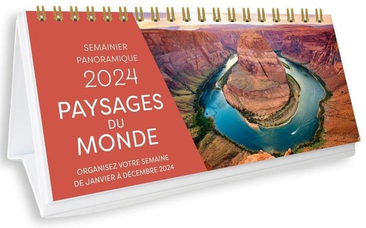 Semainier panoramique : paysages du monde (édition 2024) - flash vidéo