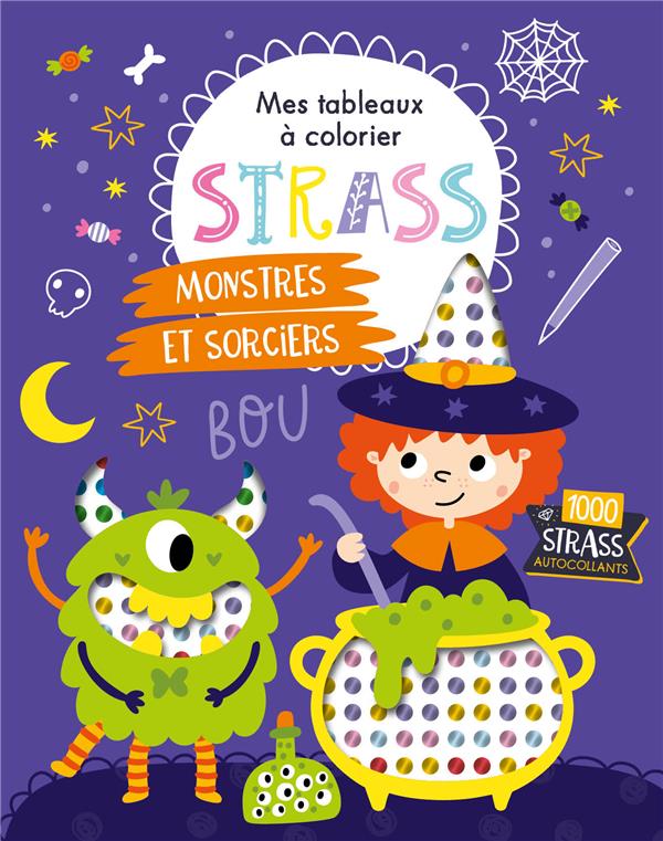 Mes tableaux à colorier strass : monstres et sorciers - flash vidéo