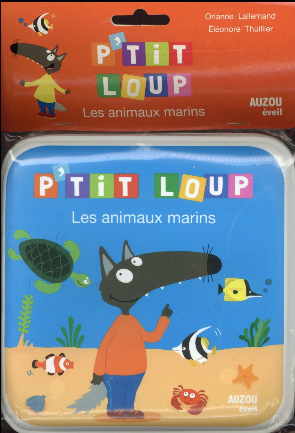 P'tit Loup : les animaux marins ; livre de bain - flash vidéo
