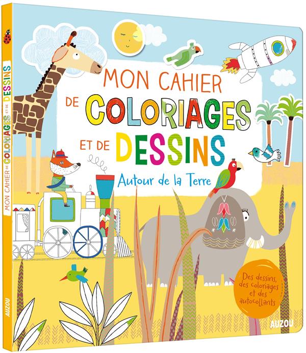 Mon cahier de coloriages et de dessins autour de la terre - flash vidéo