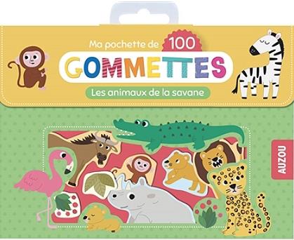 Ma pochette de gommettes : les animaux de la savane - flash vidéo