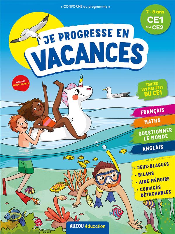 Cahier de vacances : je progresse en vacances ; CE1 au CE2 - flash vidéo