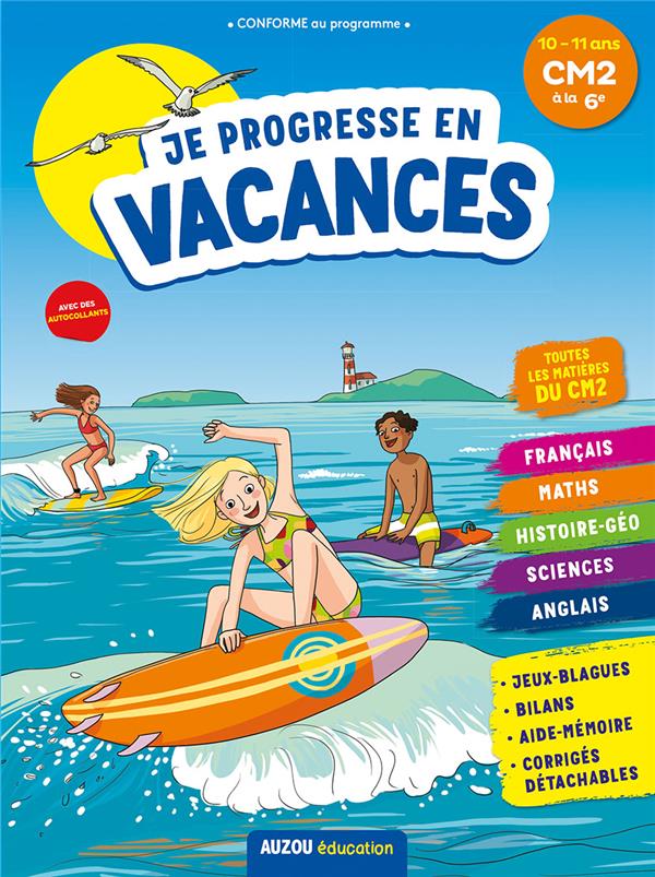 Cahier de vacances : je progresse en vacances ; CM2 à la 6e - flash vidéo