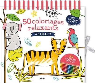 Mes 50 coloriages relaxants ; animaux - flash vidéo