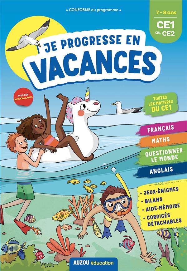 Cahier de vacances : je progresse en vacances ; CE1 au CE2 (édition 2021) - flash vidéo