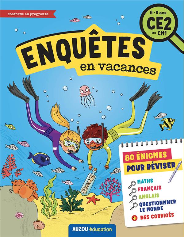 Enquêtes en vacances du CE2 au CM1 - flash vidéo