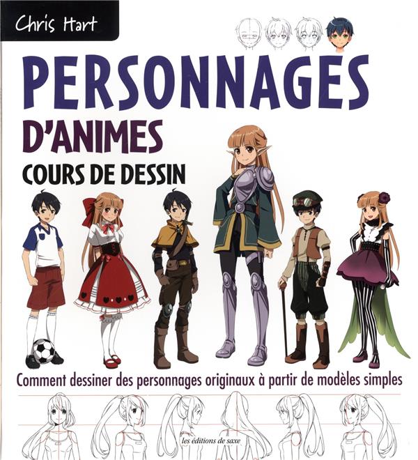 Personnages d'animes : cours de dessin ; comment dessiner des personnages originaux à partir de modèles simples - flash vidéo