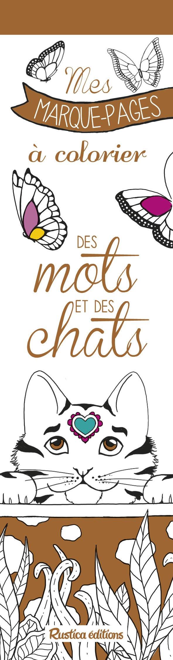 Mes marques-pages à colorier : des mots et des chats - flash vidéo