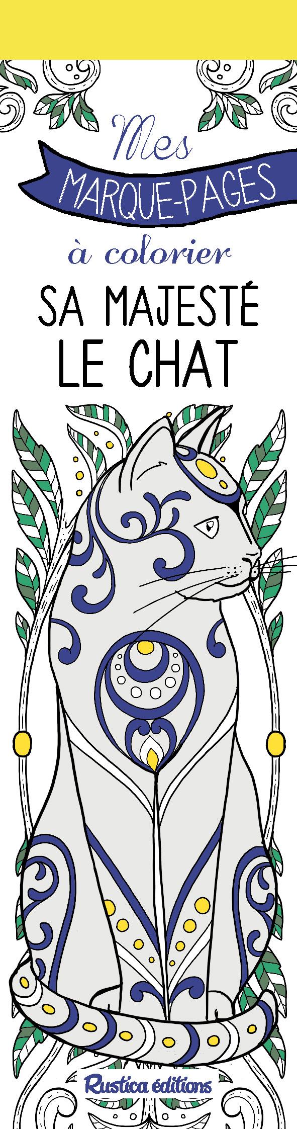 Mes marques-pages à colorier : sa majesté le chat - flash vidéo