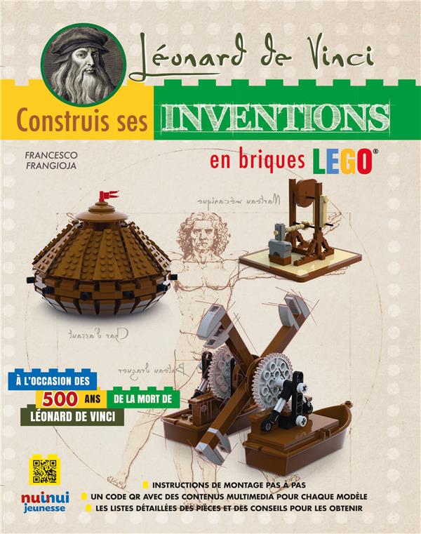 Léonard de Vinci ; construis ses inventions en briques Légo® - flash vidéo