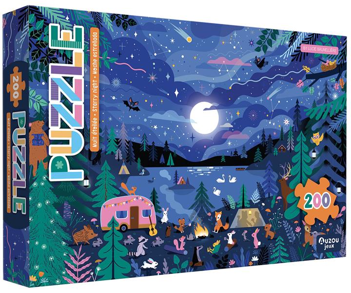 Puzzle nuit étoilée - flash vidéo