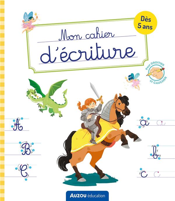 Mon cahier d'écriture ; lettres bâtons ; contes de fée - flash vidéo