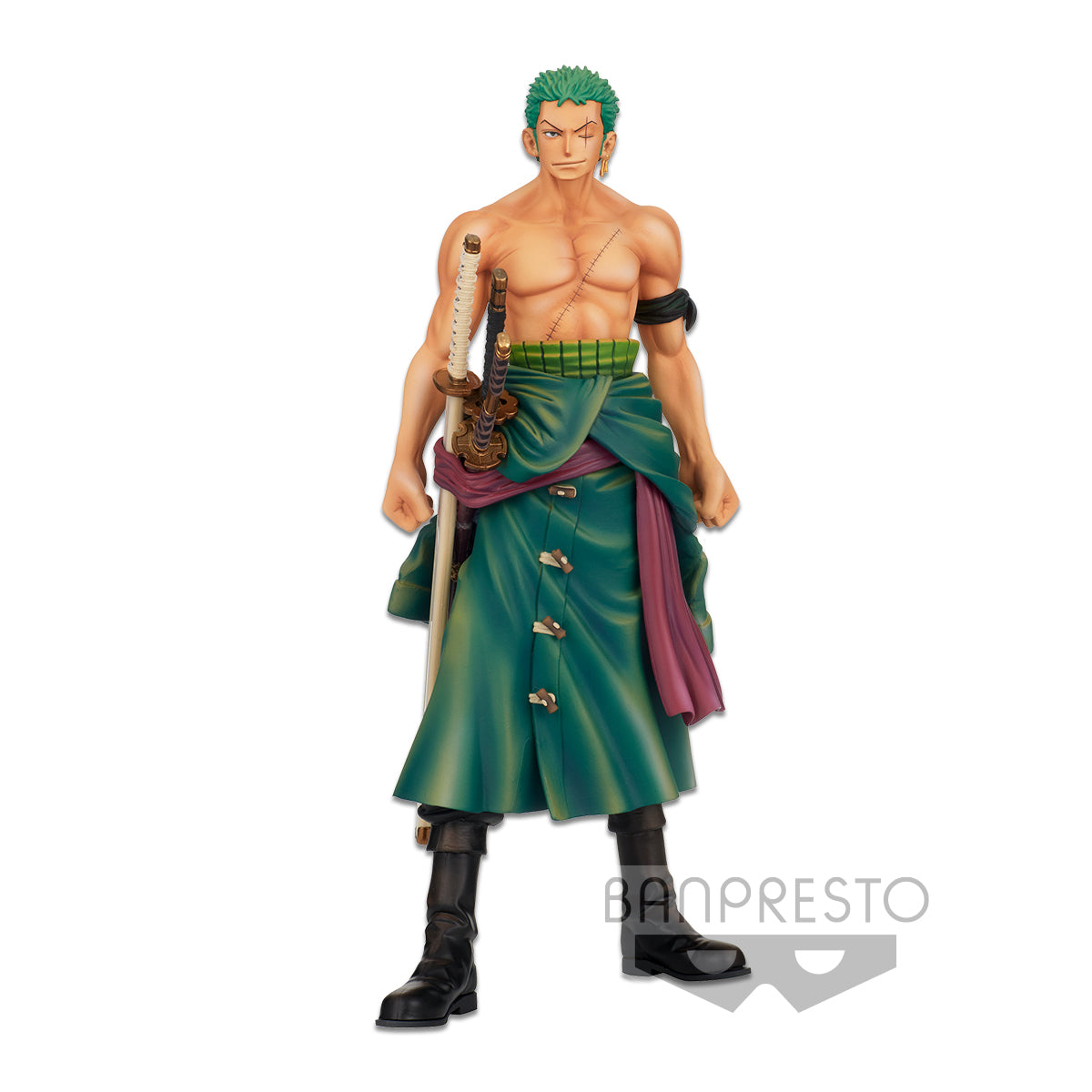 One Piece - Banpresto Chronicle Master Stars Piece The Roronoa Zoro (Alt. Color) Figure 26cm - flash vidéo