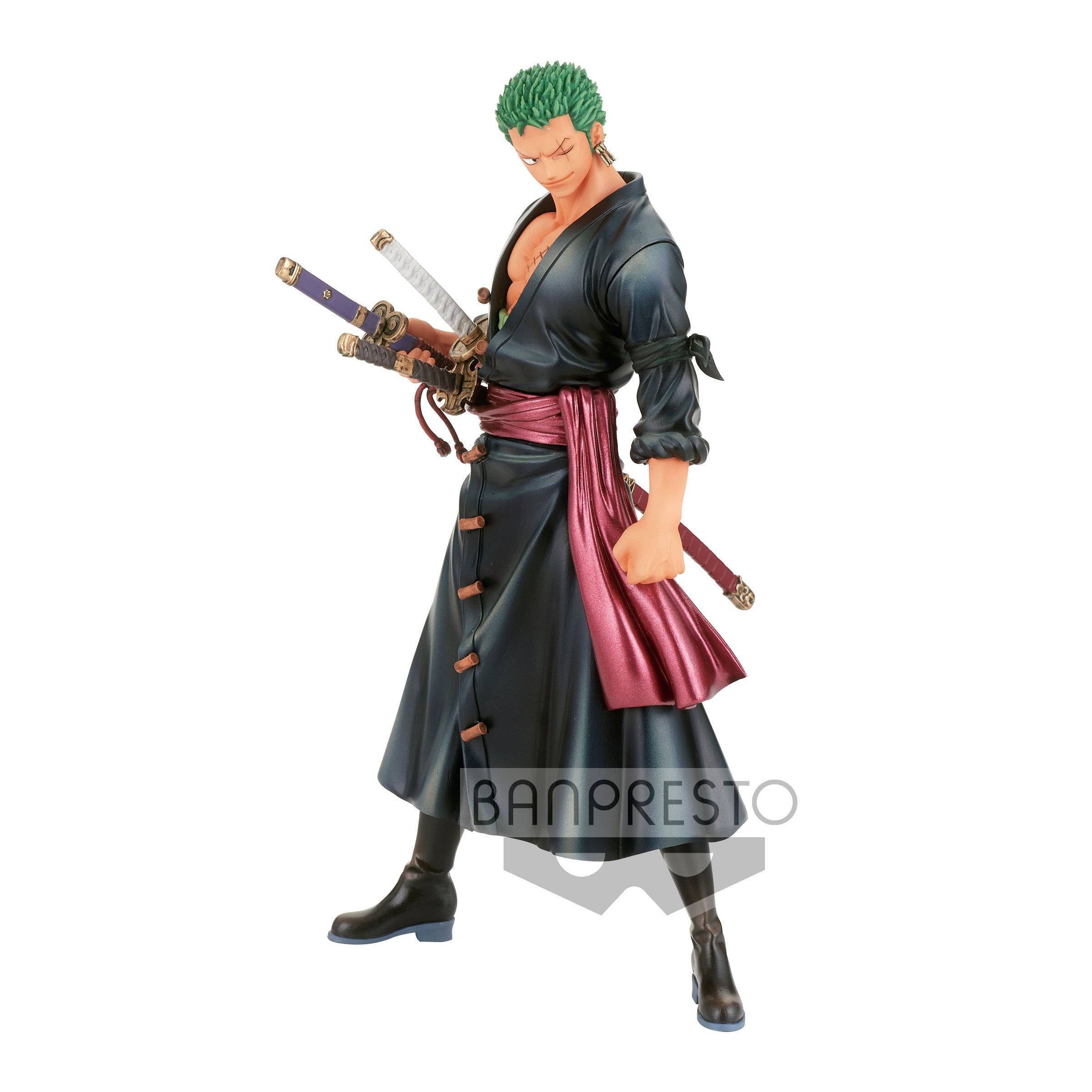 One Piece DXF - The Grandline Series Wanokuni vol.1 B: Roronoa Zoro Figure 17cm - flash vidéo