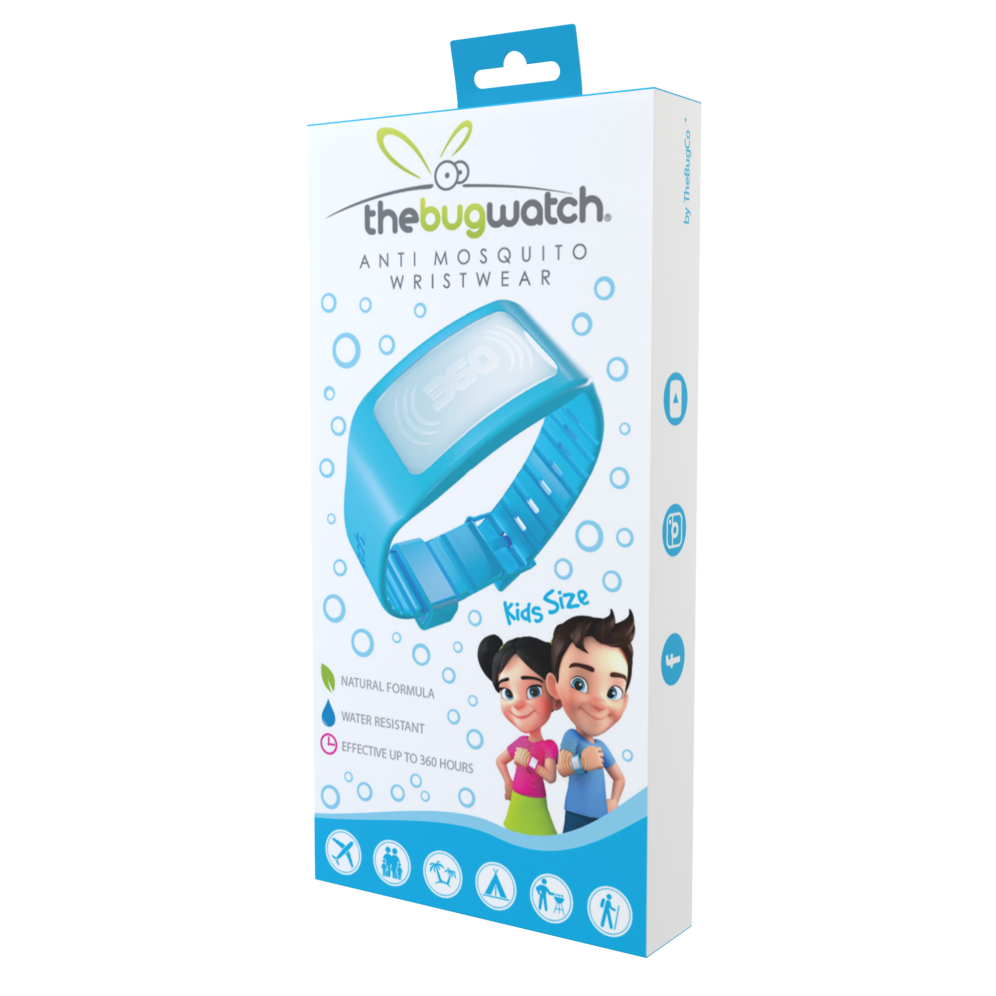 TheBugWatch Kids Armband Blue Lagoon - flash vidéo