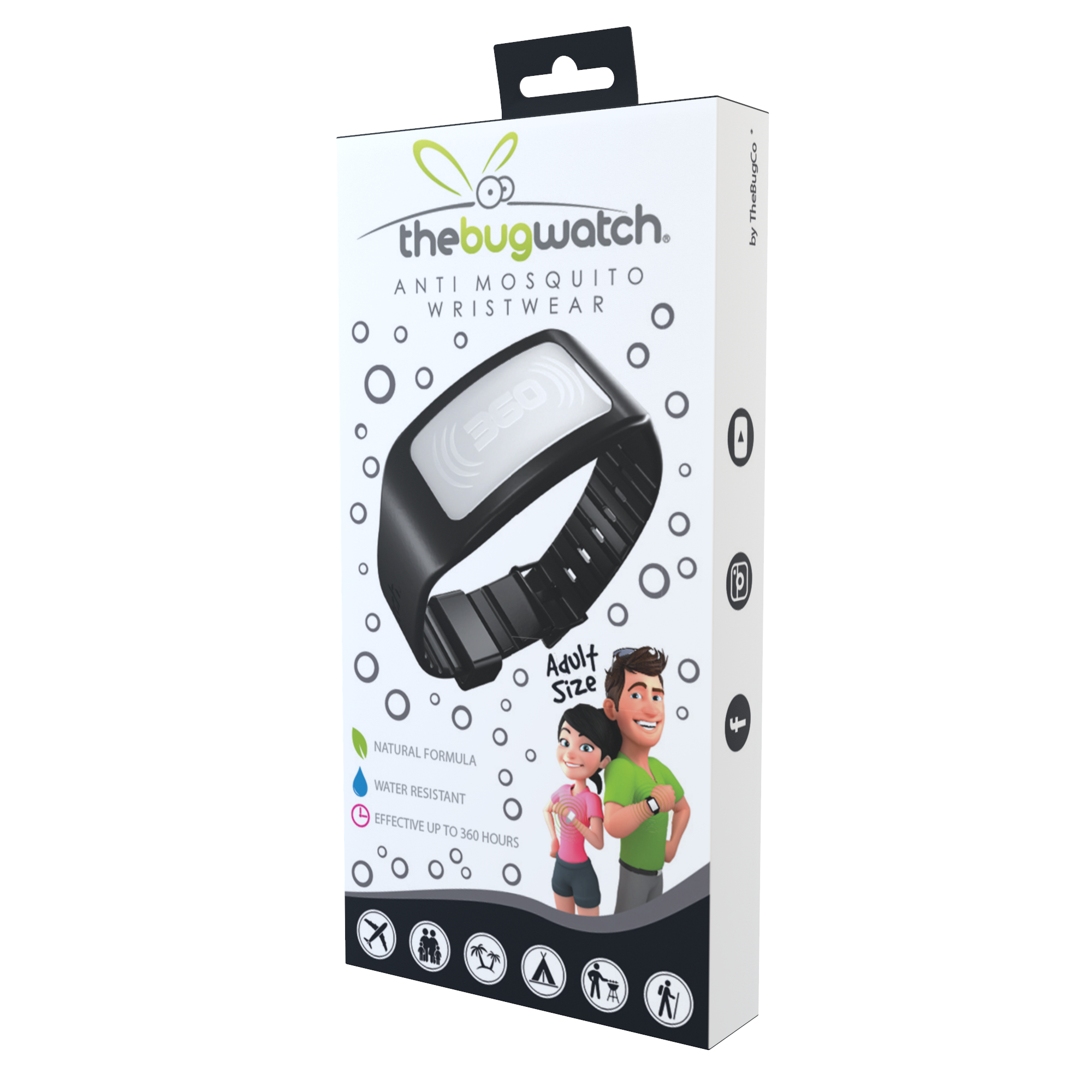 TheBugWatch Armband Midnight Black - flash vidéo