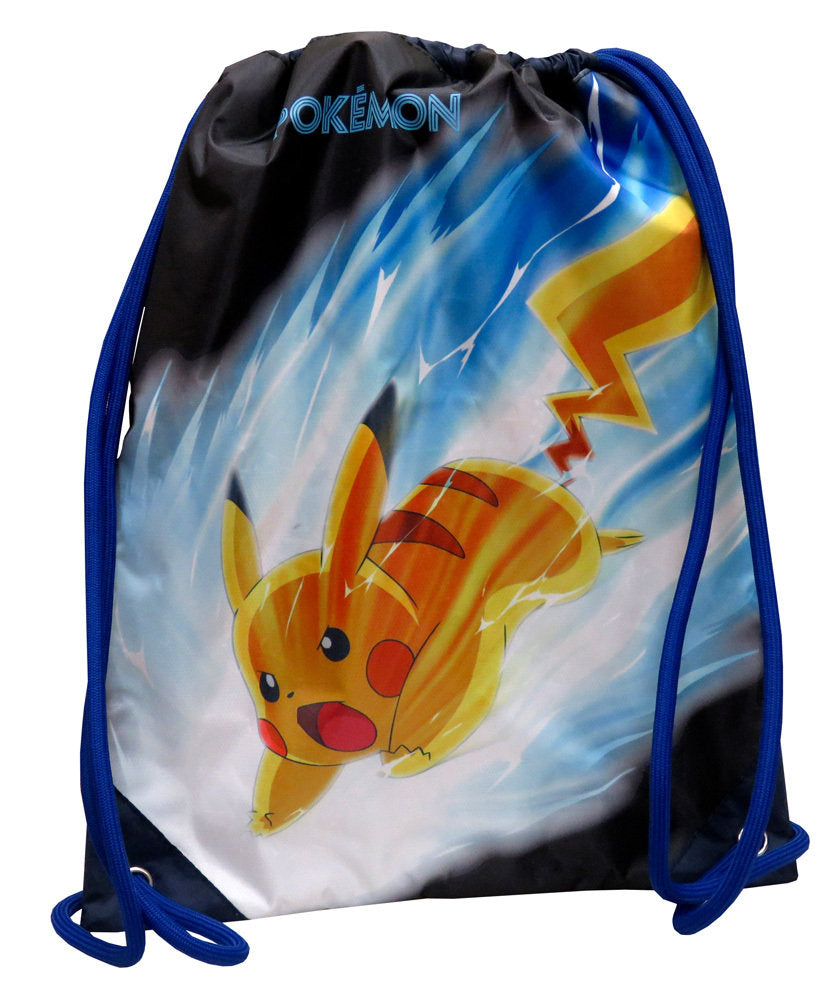 Pokemon - Sac à dos à Cordon Pikachu Eclair - flash vidéo