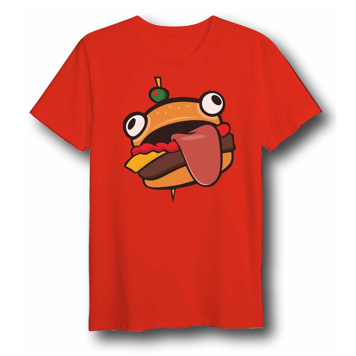 Fortnite - Red Durr Burger T-Shirt Kids 14Y - flash vidéo