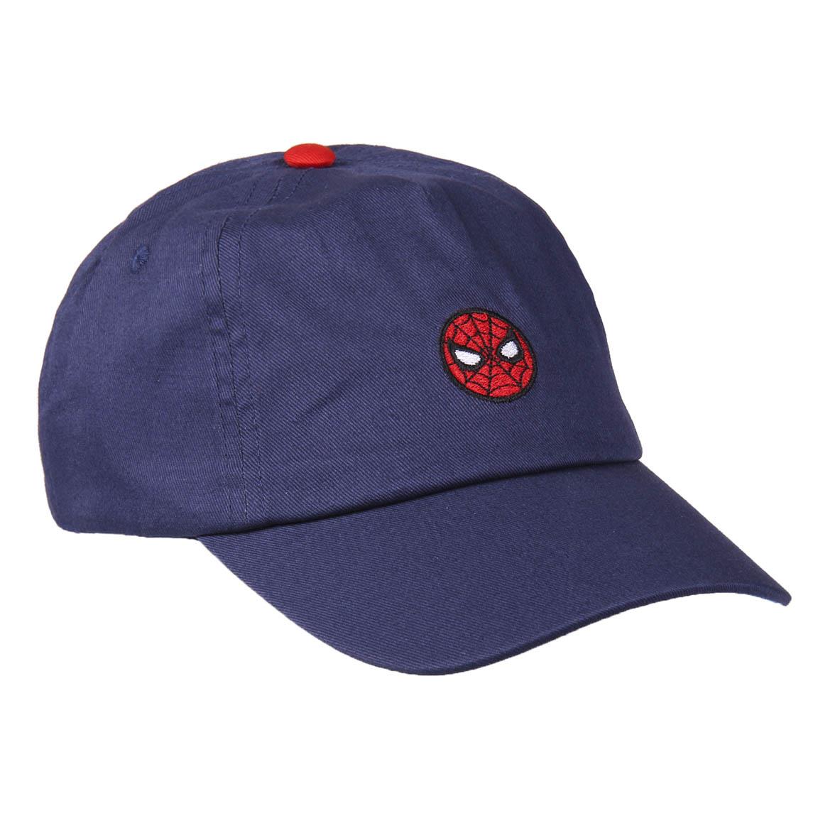 Marvel - Casquette de baseball à broderie Spider-Man bleue pour enfants - flash vidéo