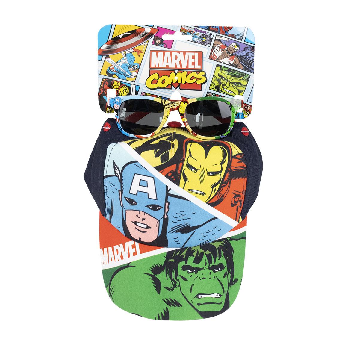 Marvel Avengers - Ensemble casquette et lunettes de soleil Avengers classiques pour enfants - flash vidéo