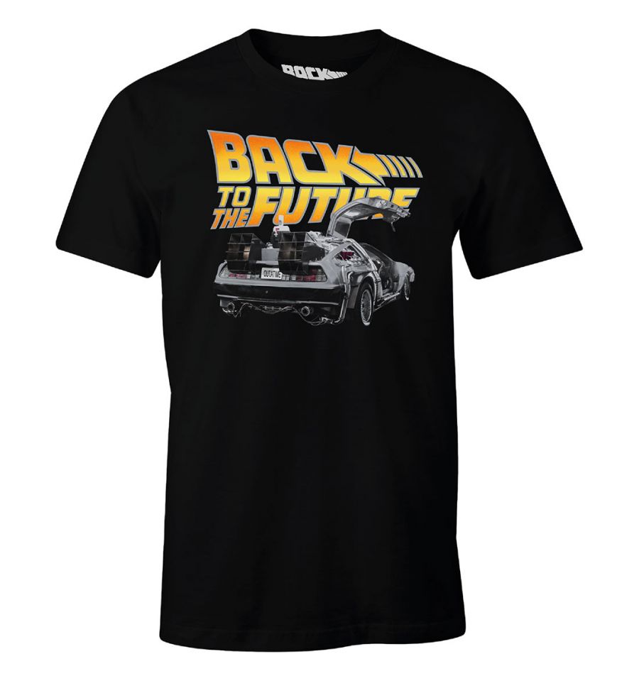 Back to the Future - Dologo Black T-Shirt M - flash vidéo