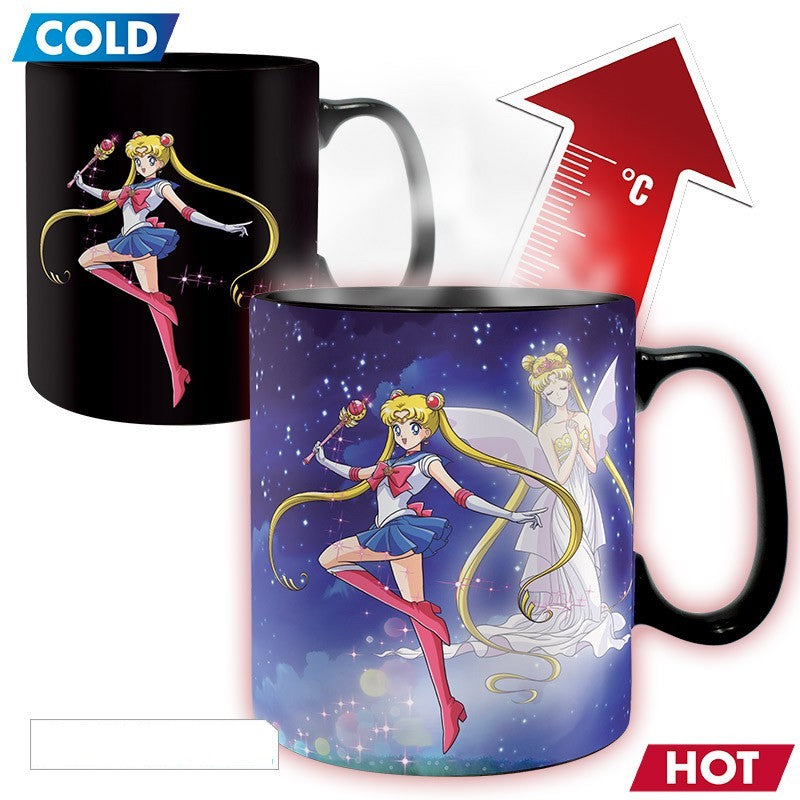 Sailor Moon - Sailor & Chibi Heat Change Mug 460ml - flash vidéo