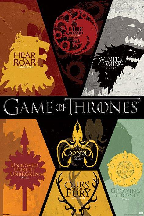 Game Of Thrones - Emblem Maxi Poster - flash vidéo