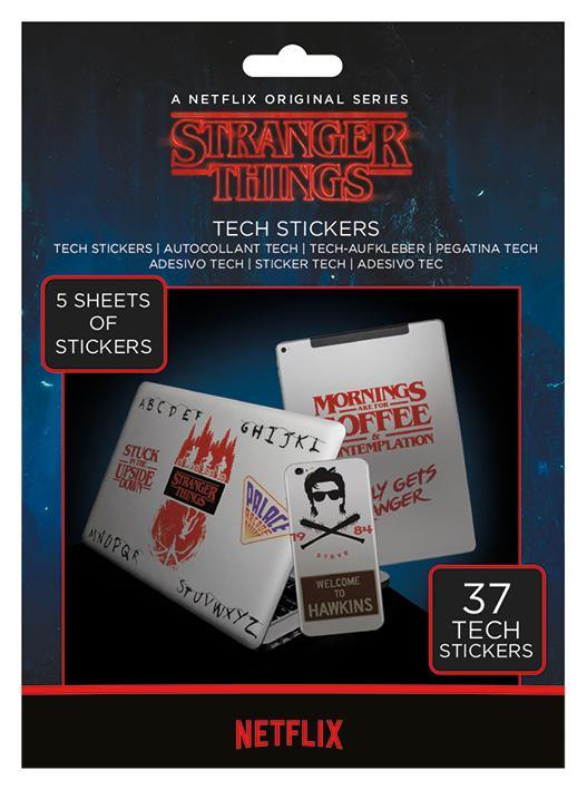 Stranger Things - Pack d'Autocollant Upside Down - flash vidéo