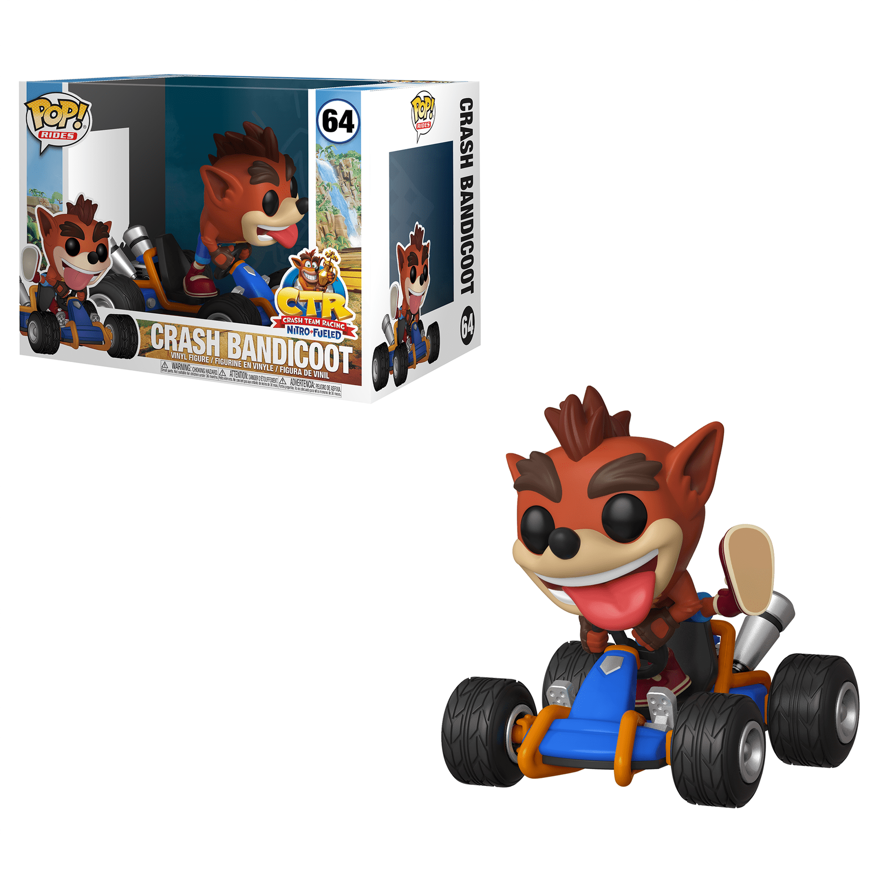 Funko Pop! Rides CrashTeam Racing Crash Bandicoot - flash vidéo