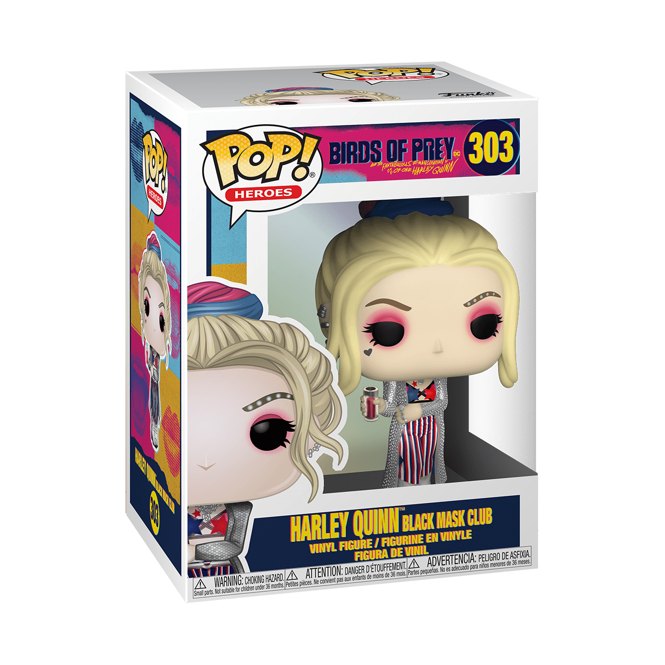 Funko Pop! Heroes Birds of Prey Harley Quinn (Black Mask Club) ENG Merchandising - flash vidéo