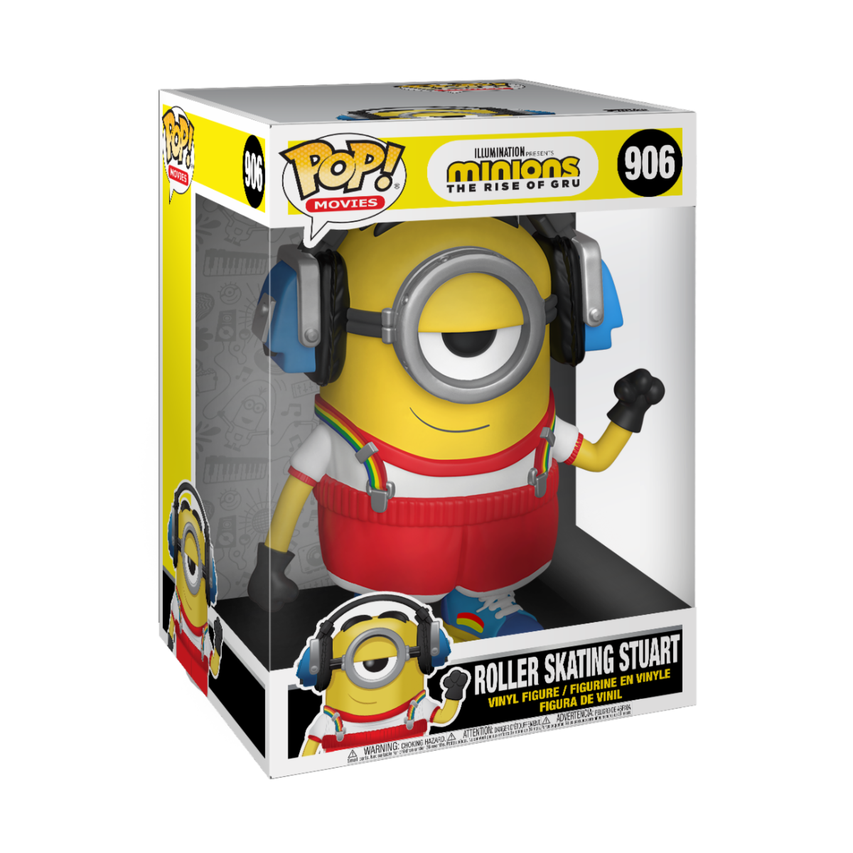 Funko Pop! Movies: Minions: The Rise of Gru - Roller Skating Stuart 10" Super Sized Pop! ENG Merchandising - flash vidéo
