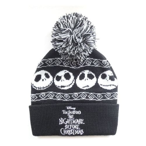 Disney - Bonnet à pompon Noir L'Étrange Noël de monsieur Jack "Basic Snow" - flash vidéo