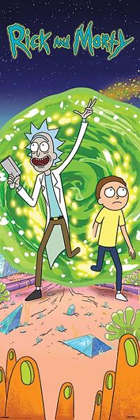 Rick and Morty - Poster de porte Portal - flash vidéo