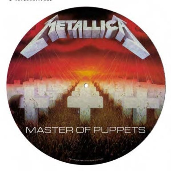 Metallica - Feutrine pour tourne-disque Album Master of the Puppets 30cm - flash vidéo