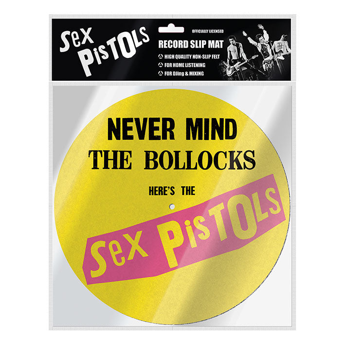 Sex Pistols - Feutrine pour tourne-disque Album Never Mind the Bollocks 30cm - flash vidéo