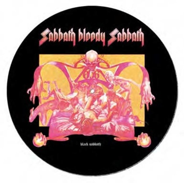 Black Sabbath - Feutrine pour tourne-disque Album Sabbath Bloody Sabbath 30cm - flash vidéo