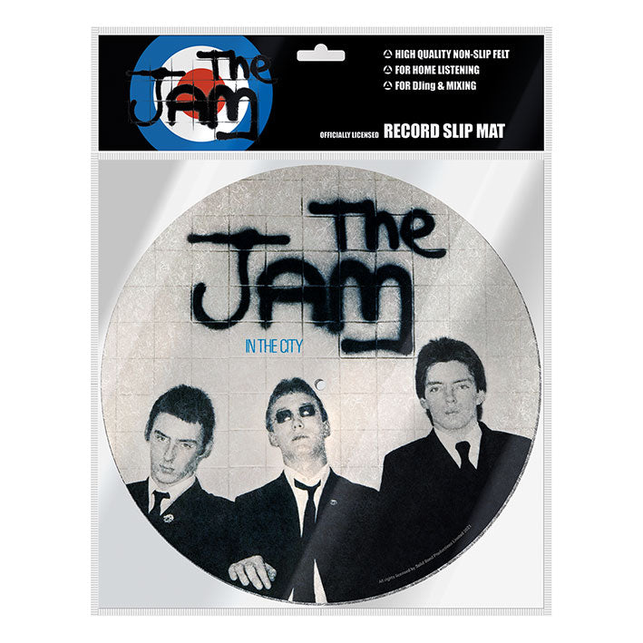 The Jam - Feutrine pour tourne-disque Album In The City 30cm - flash vidéo