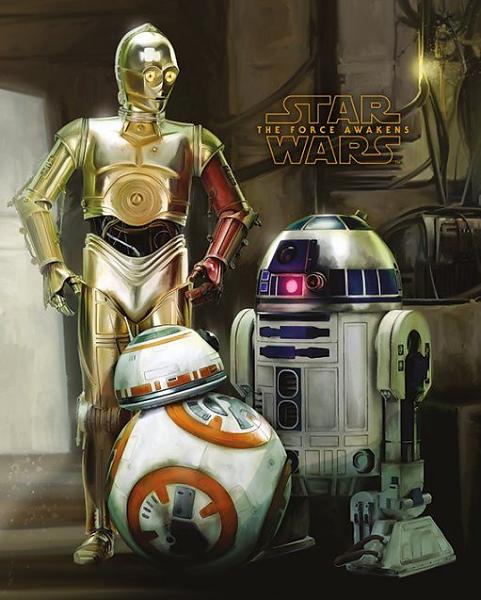 Star Wars - Mini Poster Star Wars Episode VII Droids - flash vidéo