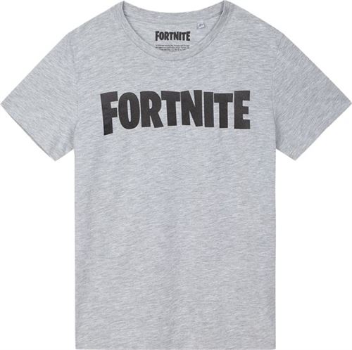 Fortnite - Grey Fortnite Logo T-Shirt 164cm/14Y - flash vidéo