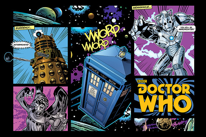 Doctor Who - Comics Maxi Poster - flash vidéo