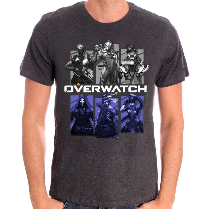 Overwatch - Bring your Friends T-Shirt Anthracite - L - flash vidéo