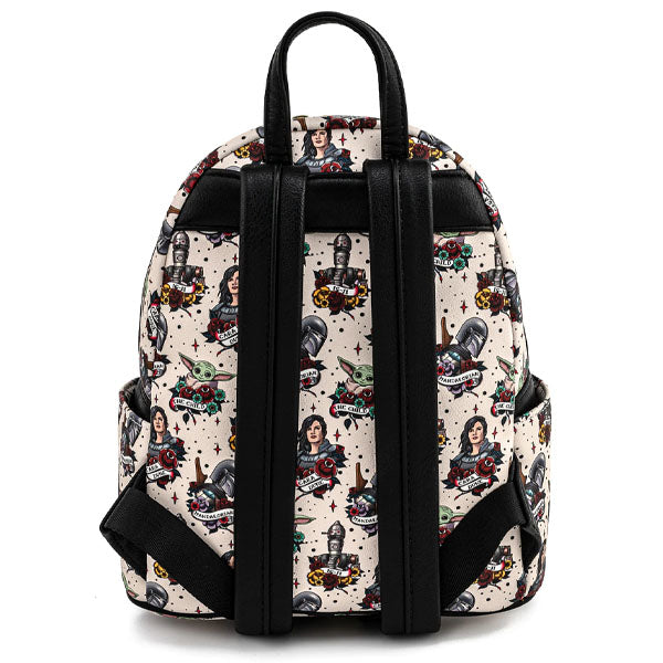 Loungefly: Star Wars The Mandalorian Tattoo Mini Backpack - flash vidéo