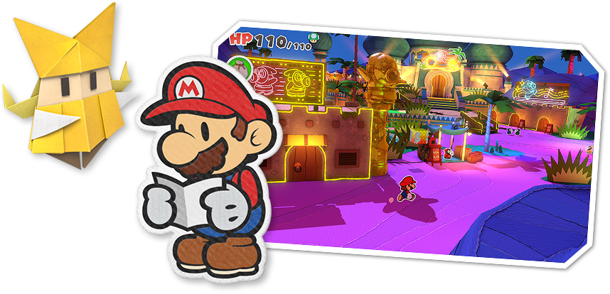 § Paper Mario The Origami King - flash vidéo