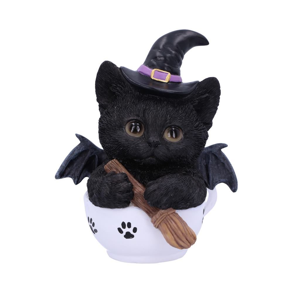Figurine Chat Sorcier et Tasse - flash vidéo