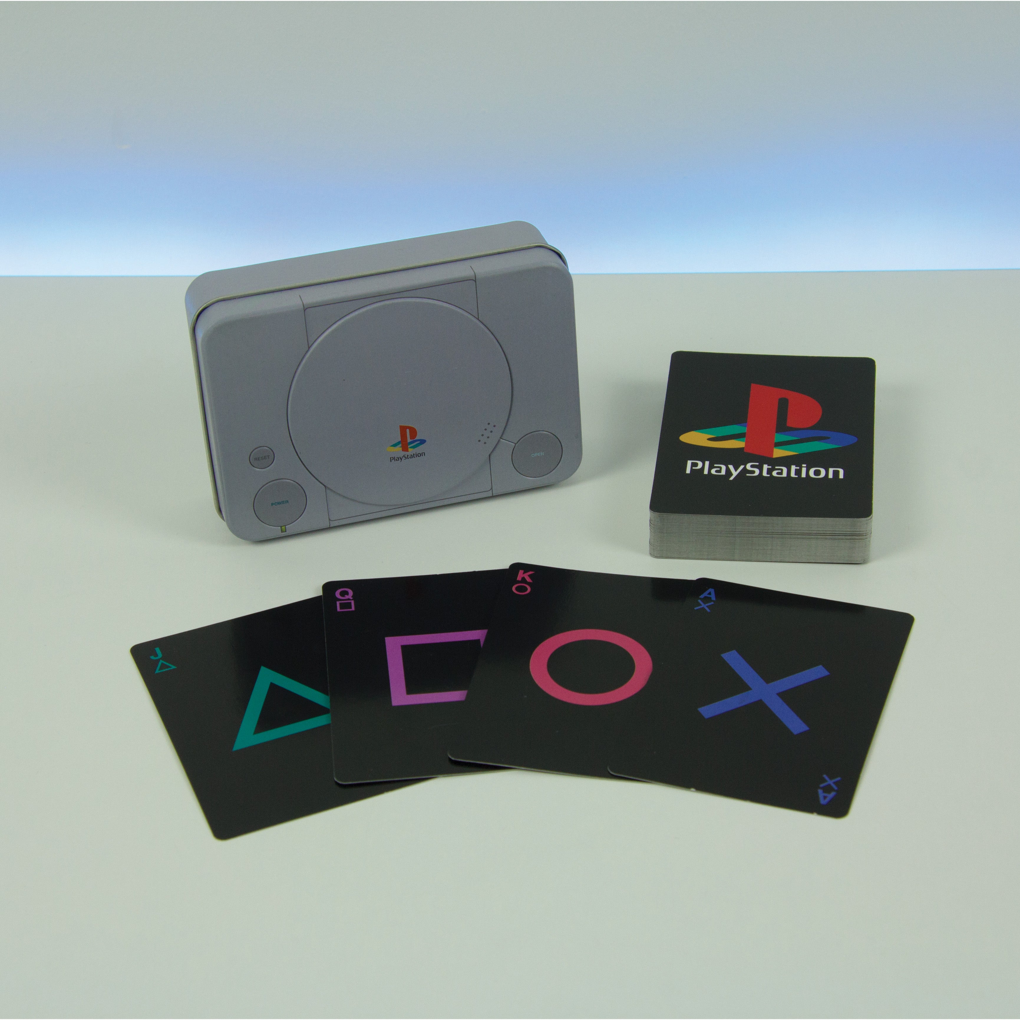 Playstation - Jeu de Cartes + Boite en Fer - flash vidéo