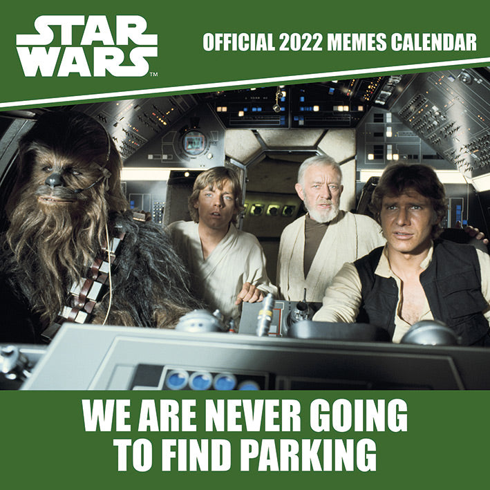 Star Wars - Memes "We are Never Going to Find Parking" Calendrier 2022 - flash vidéo