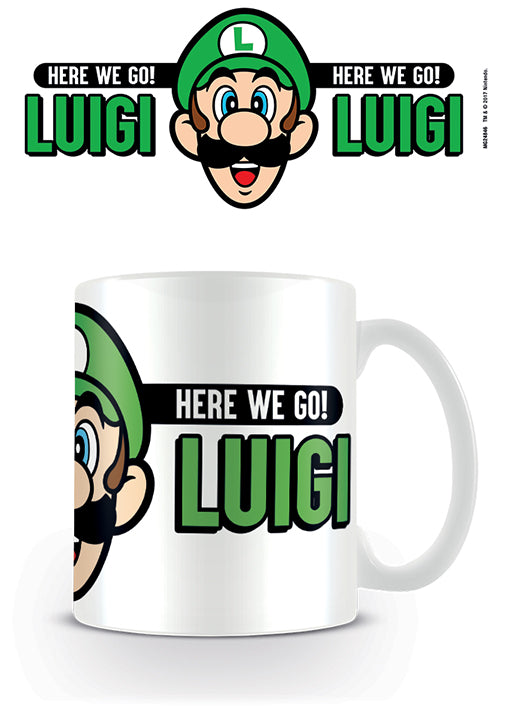 Super Mario - Here We Go Luigi Coffee Mug 315ml - flash vidéo