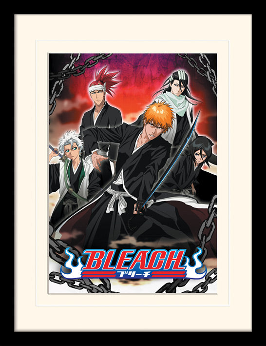 Bleach - Impression encadrée avec passe-partout Enchaîné - flash vidéo