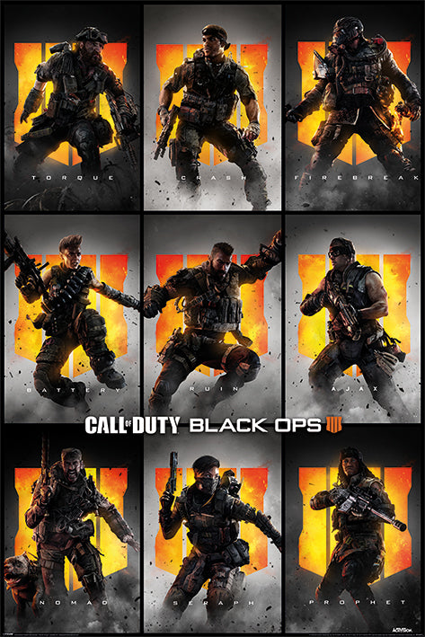 Call of Duty: Black Ops 4 - Personnages Maxi Poster