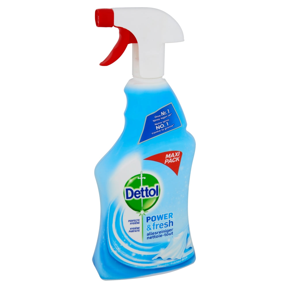Dettol Power & Fresh Spray Nettoyant Multi-usages Fraîcheur de coton 750 ml - flash vidéo